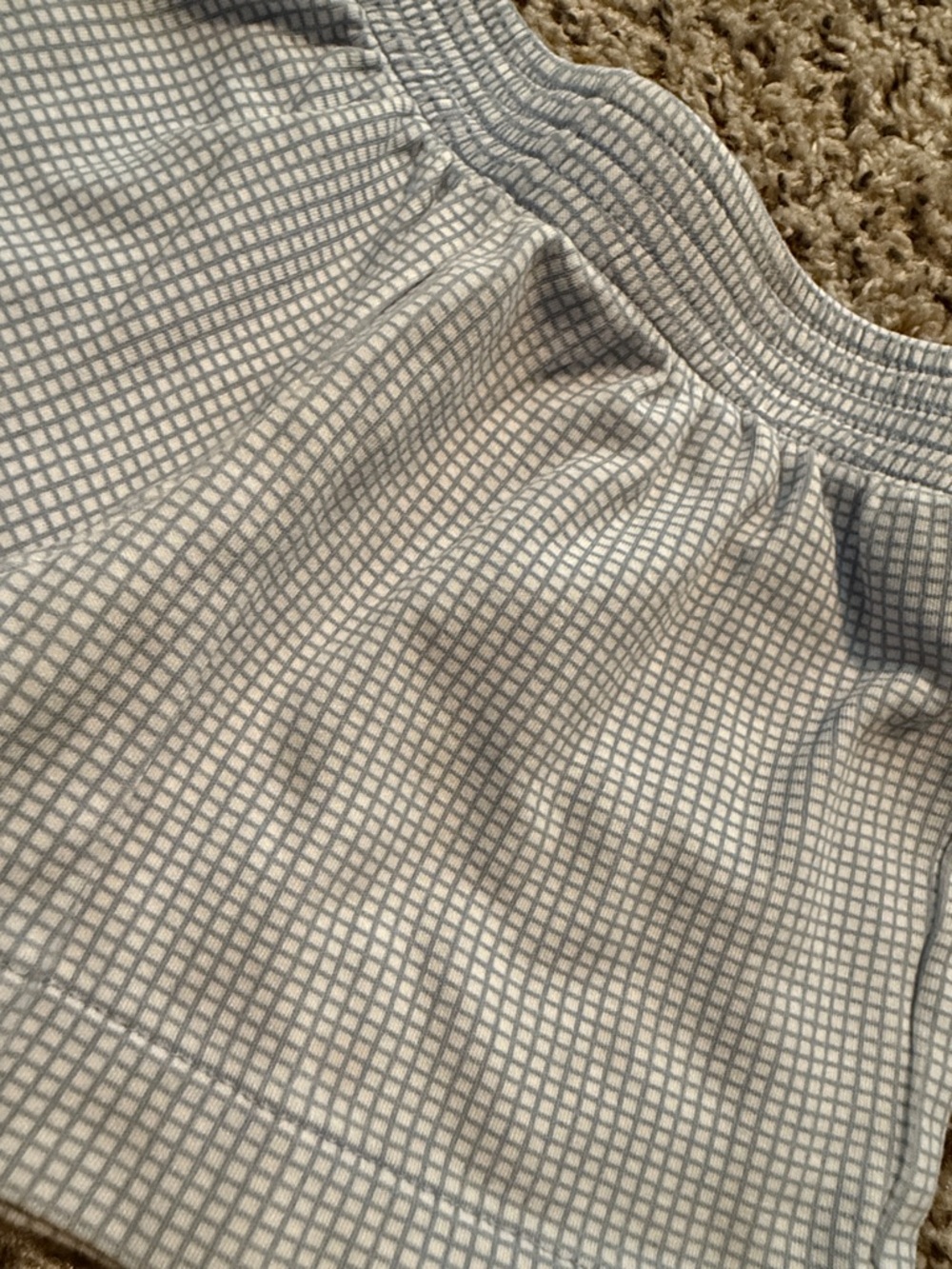 Blue and White Cotton Luigi Shorts - Picture 3 of 3